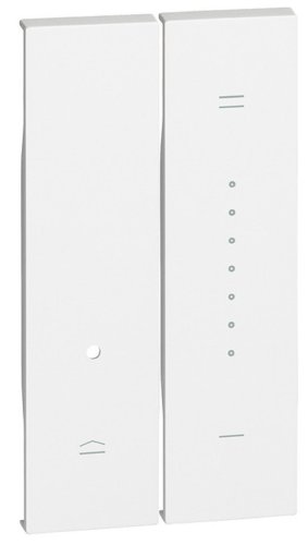 Лицевая панель Legrand BTicino Living Now для 2-кл. 2 мод. светорегулятора нажимного белый картинка